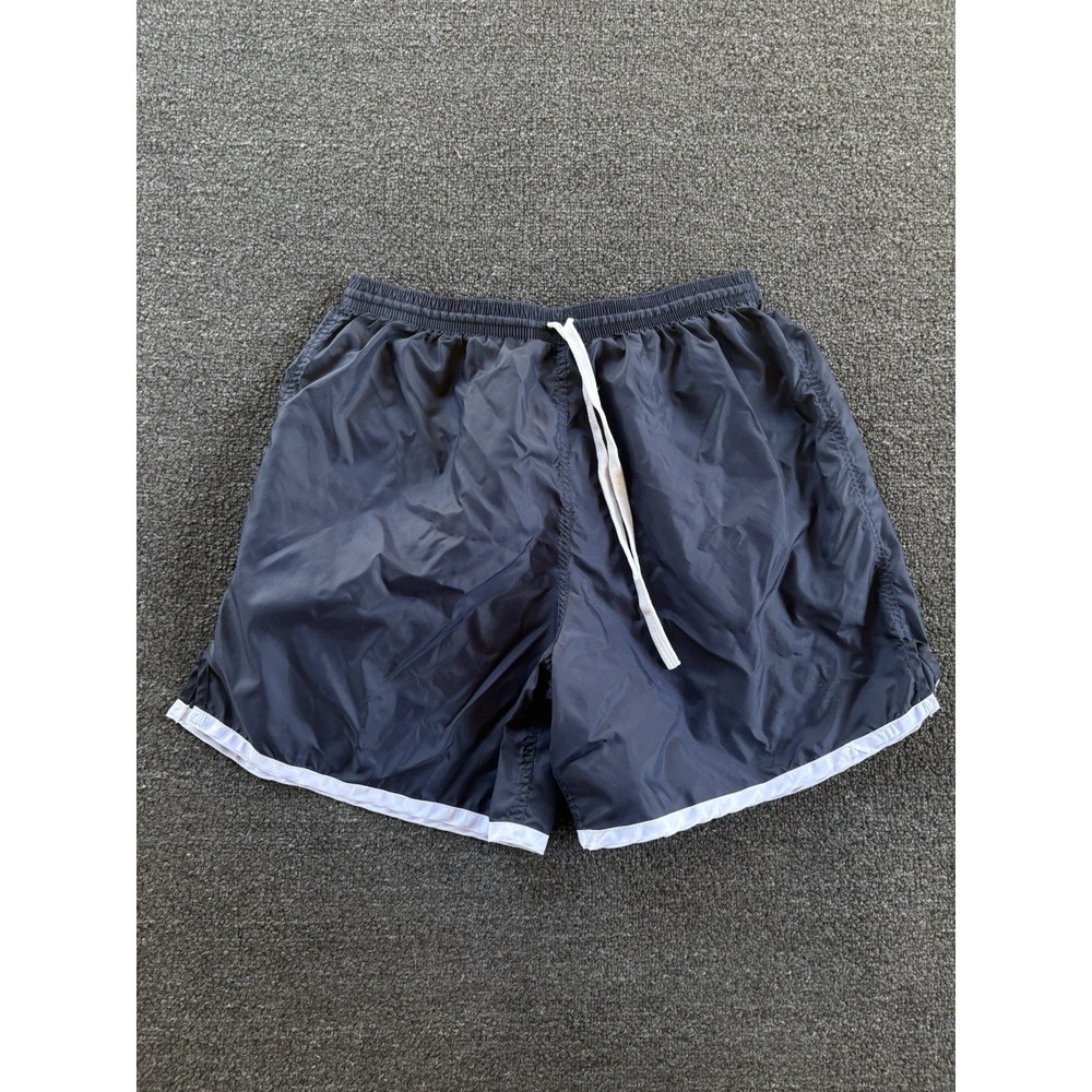 Vintage Umbro Shorts Men's Large Navy Nylon Soccer Running Shorts Brazil